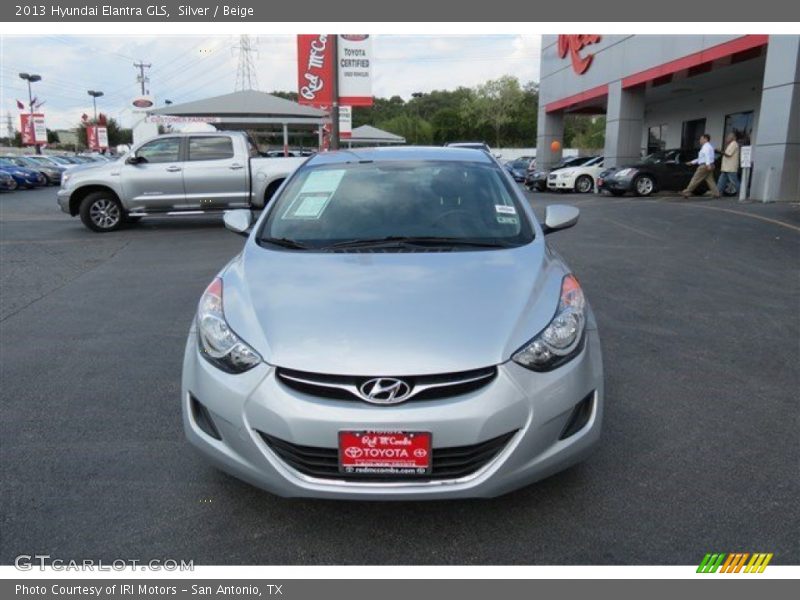 Silver / Beige 2013 Hyundai Elantra GLS