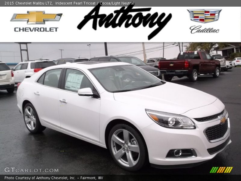 Iridescent Pearl Tricoat / Cocoa/Light Neutral 2015 Chevrolet Malibu LTZ