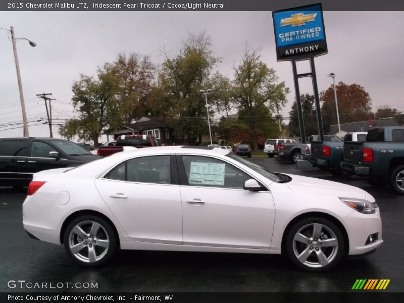Iridescent Pearl Tricoat / Cocoa/Light Neutral 2015 Chevrolet Malibu LTZ