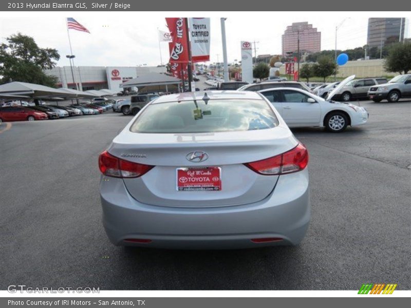 Silver / Beige 2013 Hyundai Elantra GLS