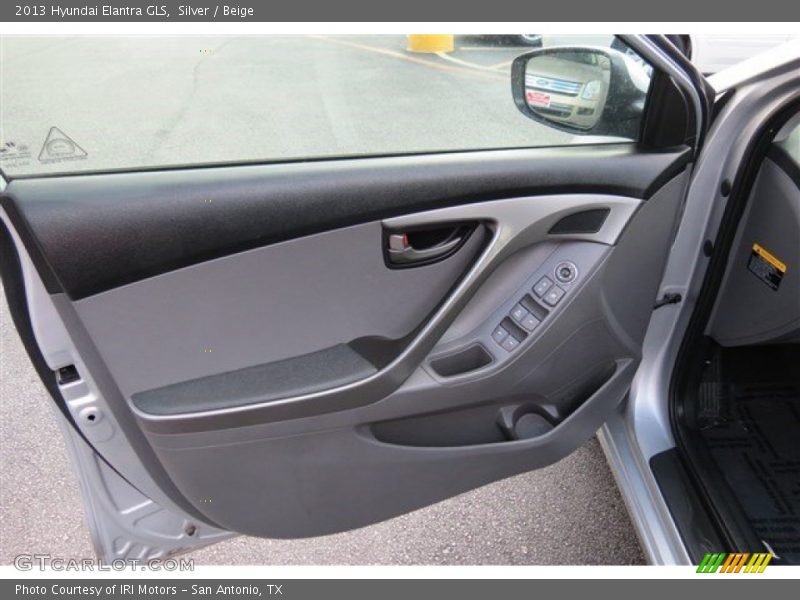 Silver / Beige 2013 Hyundai Elantra GLS
