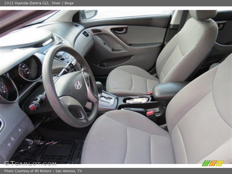 Silver / Beige 2013 Hyundai Elantra GLS