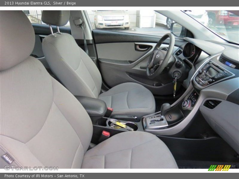 Silver / Beige 2013 Hyundai Elantra GLS
