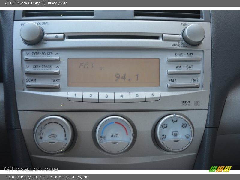 Black / Ash 2011 Toyota Camry LE