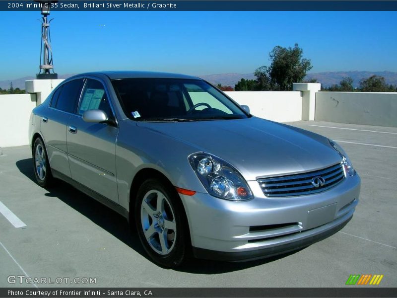 Brilliant Silver Metallic / Graphite 2004 Infiniti G 35 Sedan
