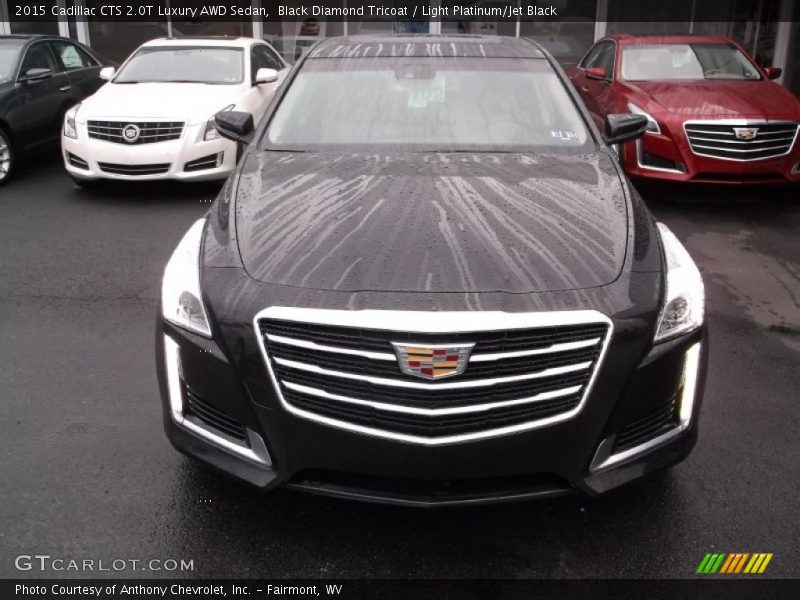 Black Diamond Tricoat / Light Platinum/Jet Black 2015 Cadillac CTS 2.0T Luxury AWD Sedan