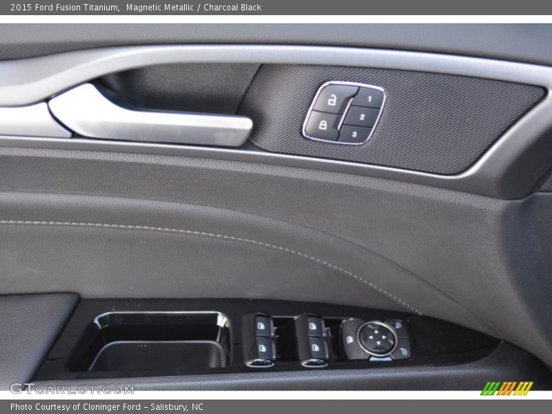Magnetic Metallic / Charcoal Black 2015 Ford Fusion Titanium