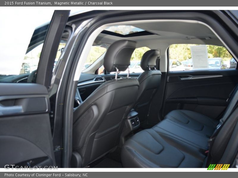 Magnetic Metallic / Charcoal Black 2015 Ford Fusion Titanium
