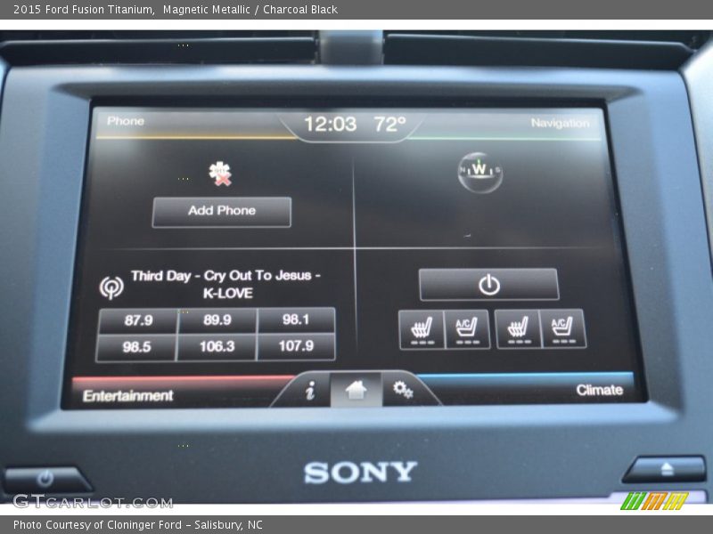 Magnetic Metallic / Charcoal Black 2015 Ford Fusion Titanium