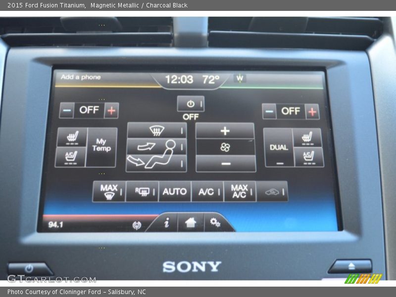 Magnetic Metallic / Charcoal Black 2015 Ford Fusion Titanium