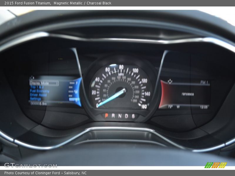 Magnetic Metallic / Charcoal Black 2015 Ford Fusion Titanium