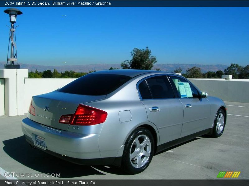 Brilliant Silver Metallic / Graphite 2004 Infiniti G 35 Sedan