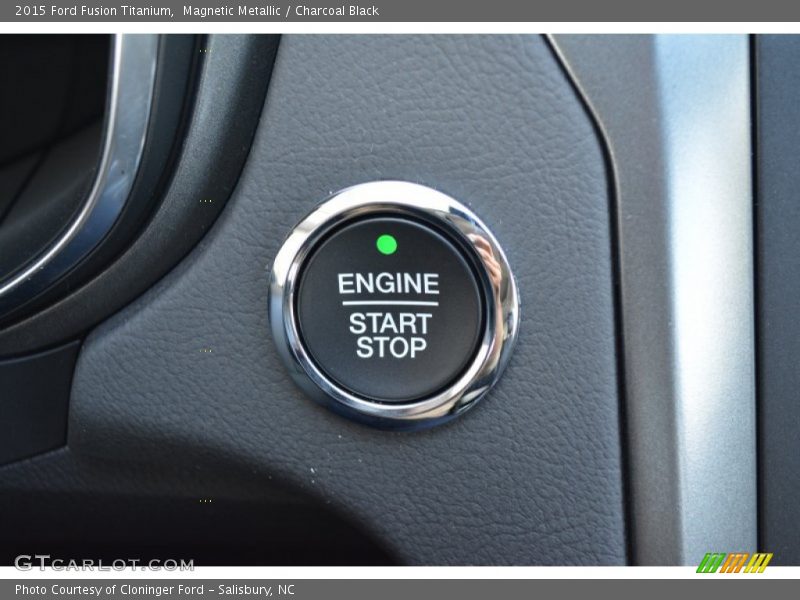 Magnetic Metallic / Charcoal Black 2015 Ford Fusion Titanium