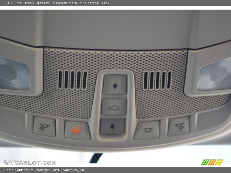 Magnetic Metallic / Charcoal Black 2015 Ford Fusion Titanium