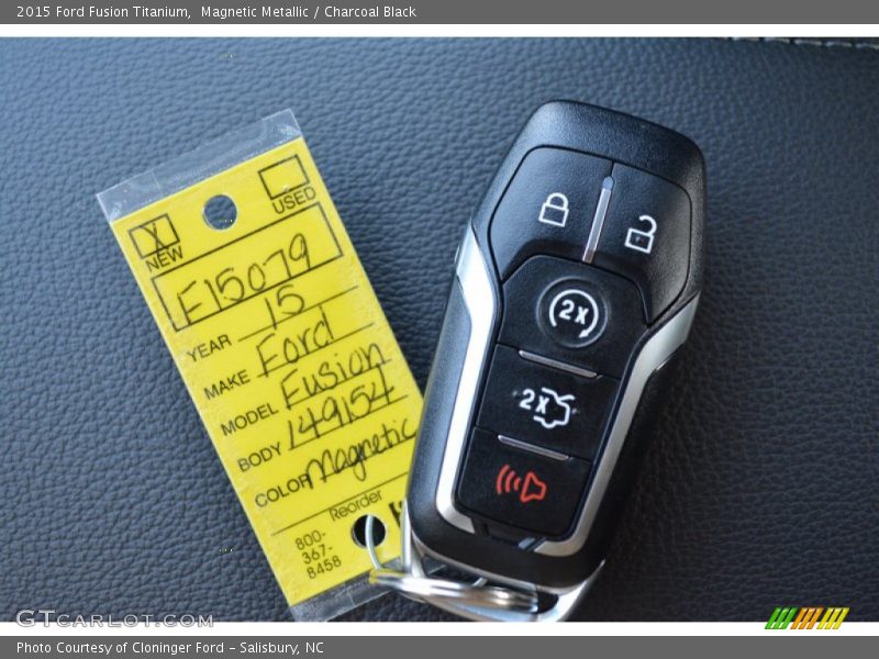 Magnetic Metallic / Charcoal Black 2015 Ford Fusion Titanium