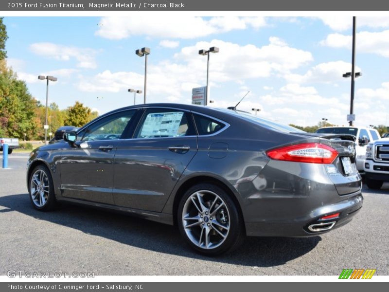 Magnetic Metallic / Charcoal Black 2015 Ford Fusion Titanium