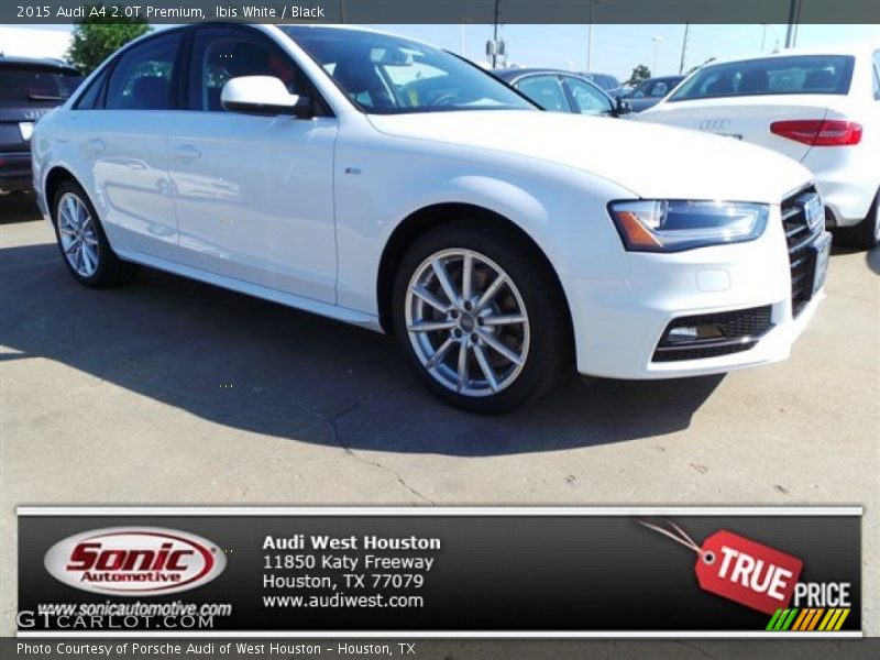 Ibis White / Black 2015 Audi A4 2.0T Premium
