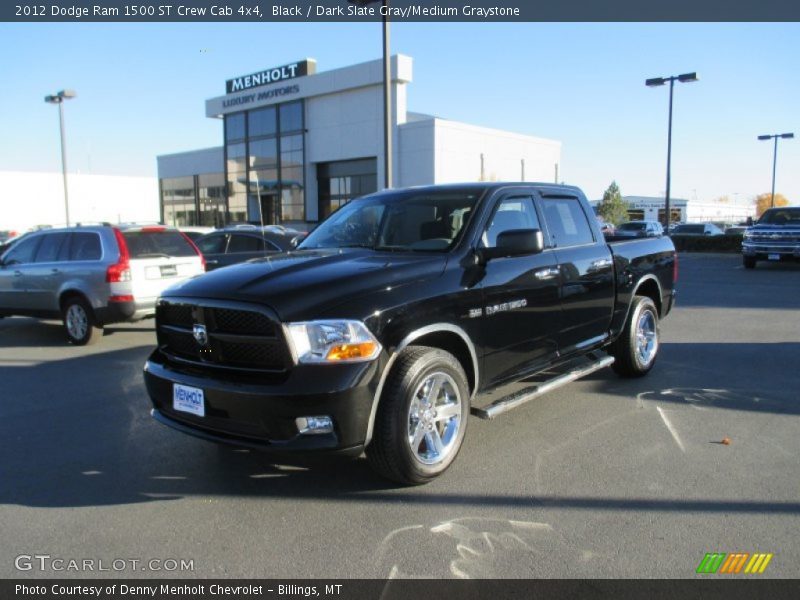 Black / Dark Slate Gray/Medium Graystone 2012 Dodge Ram 1500 ST Crew Cab 4x4