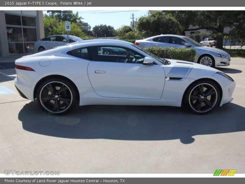 Polaris White / Jet 2015 Jaguar F-TYPE S Coupe