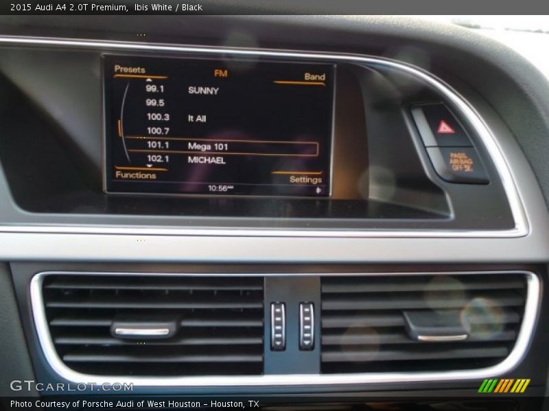 Ibis White / Black 2015 Audi A4 2.0T Premium