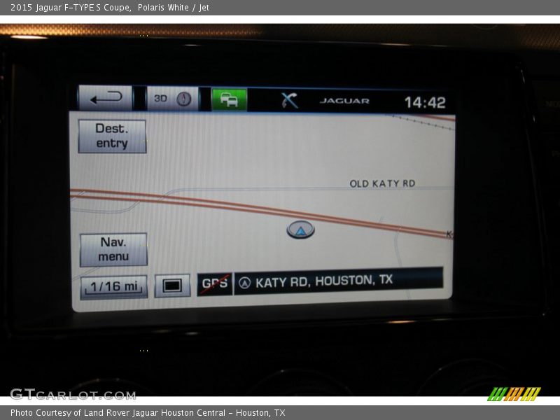 Navigation of 2015 F-TYPE S Coupe