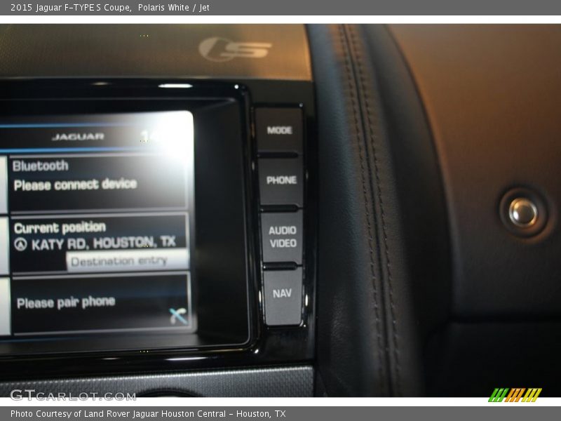 Polaris White / Jet 2015 Jaguar F-TYPE S Coupe