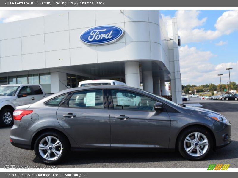 Sterling Gray / Charcoal Black 2014 Ford Focus SE Sedan