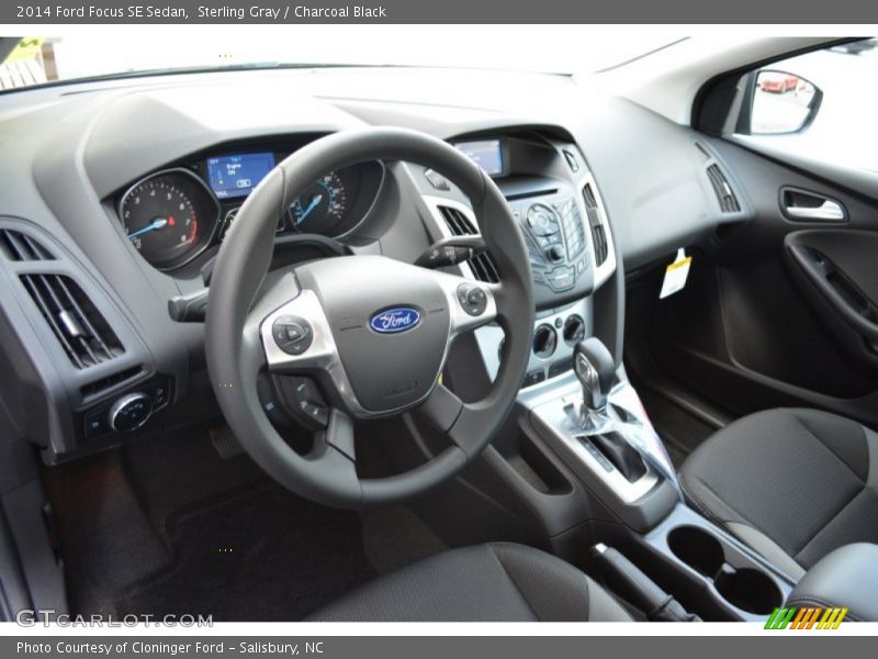 Sterling Gray / Charcoal Black 2014 Ford Focus SE Sedan