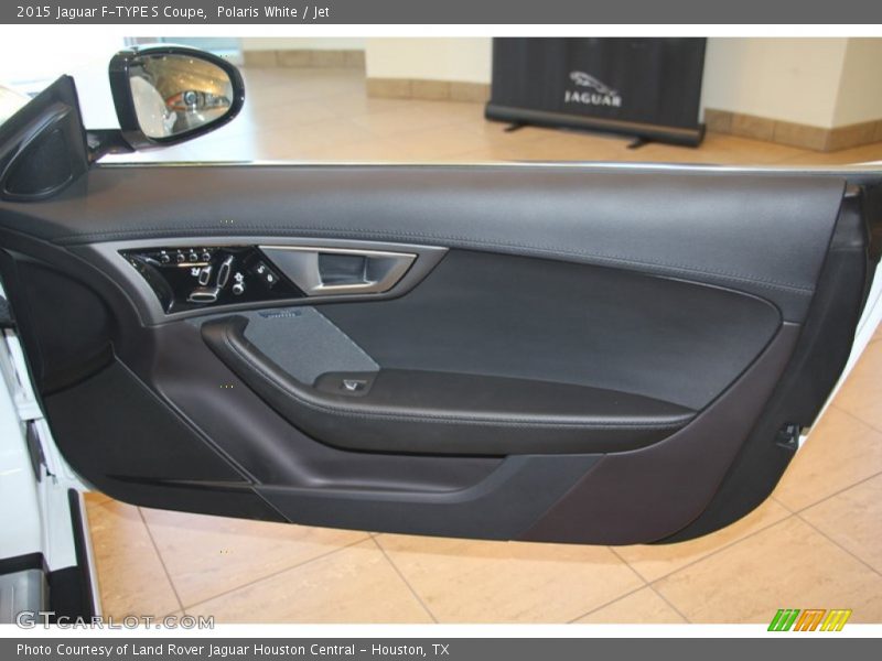 Polaris White / Jet 2015 Jaguar F-TYPE S Coupe