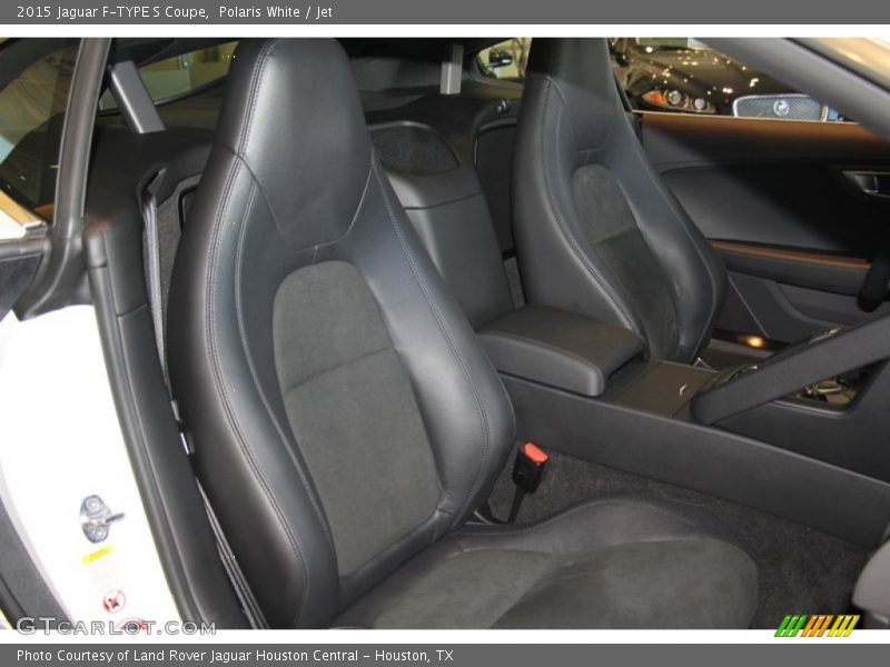 Polaris White / Jet 2015 Jaguar F-TYPE S Coupe