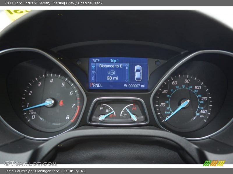 Sterling Gray / Charcoal Black 2014 Ford Focus SE Sedan