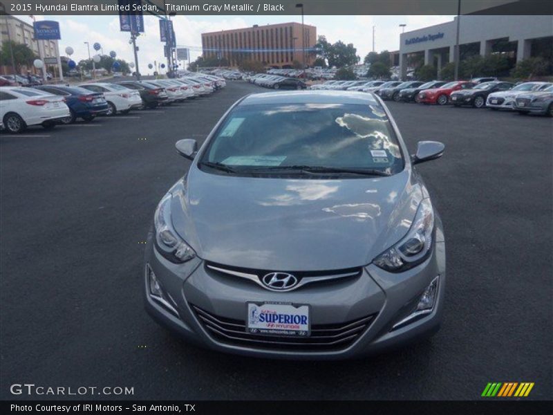 Titanium Gray Metallic / Black 2015 Hyundai Elantra Limited Sedan