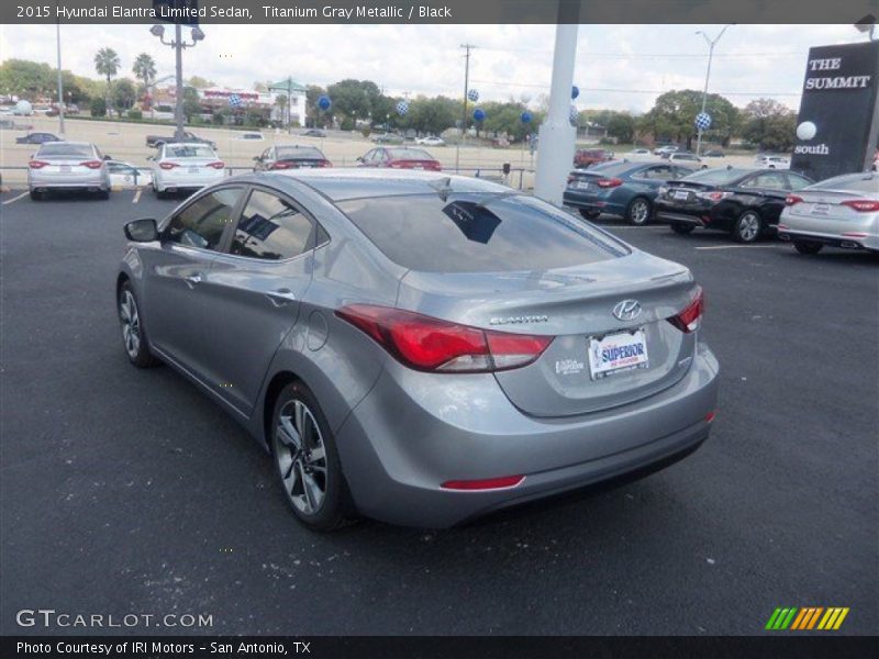 Titanium Gray Metallic / Black 2015 Hyundai Elantra Limited Sedan