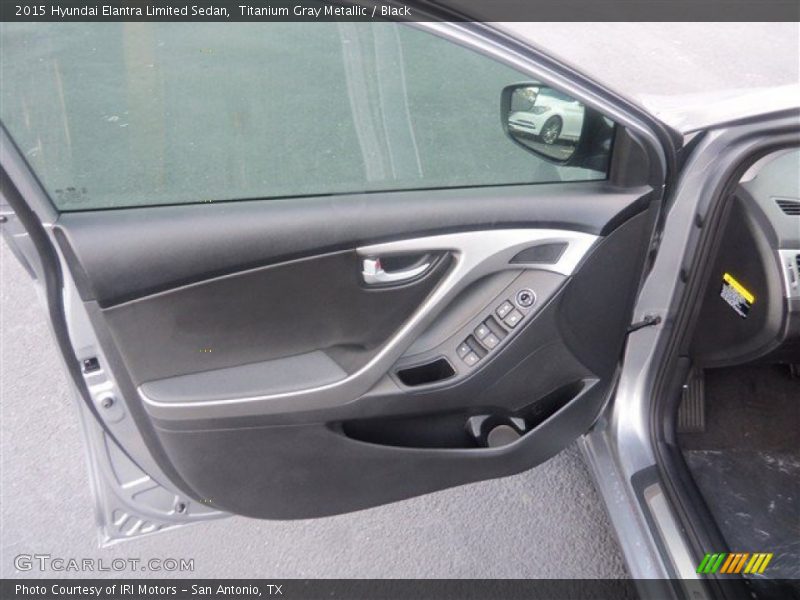 Titanium Gray Metallic / Black 2015 Hyundai Elantra Limited Sedan