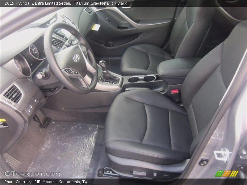 Titanium Gray Metallic / Black 2015 Hyundai Elantra Limited Sedan