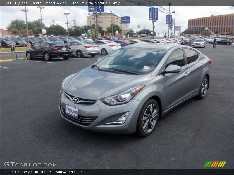 Titanium Gray Metallic / Gray 2015 Hyundai Elantra Limited Sedan