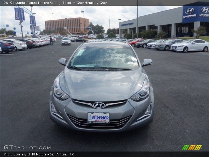 Titanium Gray Metallic / Gray 2015 Hyundai Elantra Limited Sedan