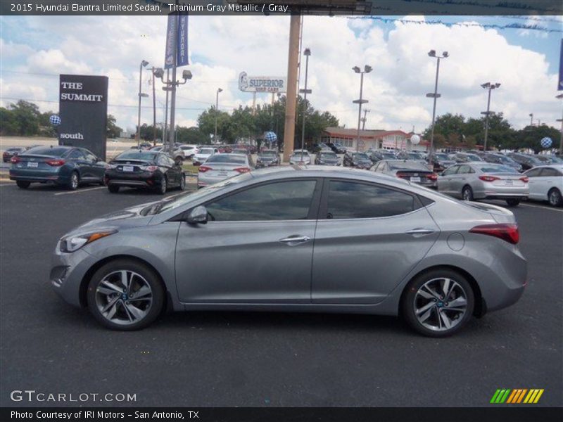 Titanium Gray Metallic / Gray 2015 Hyundai Elantra Limited Sedan