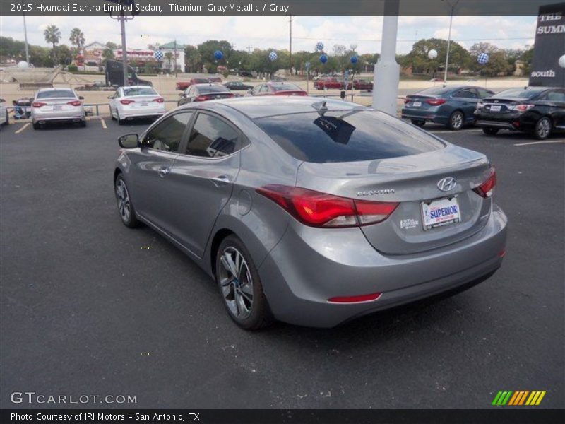 Titanium Gray Metallic / Gray 2015 Hyundai Elantra Limited Sedan