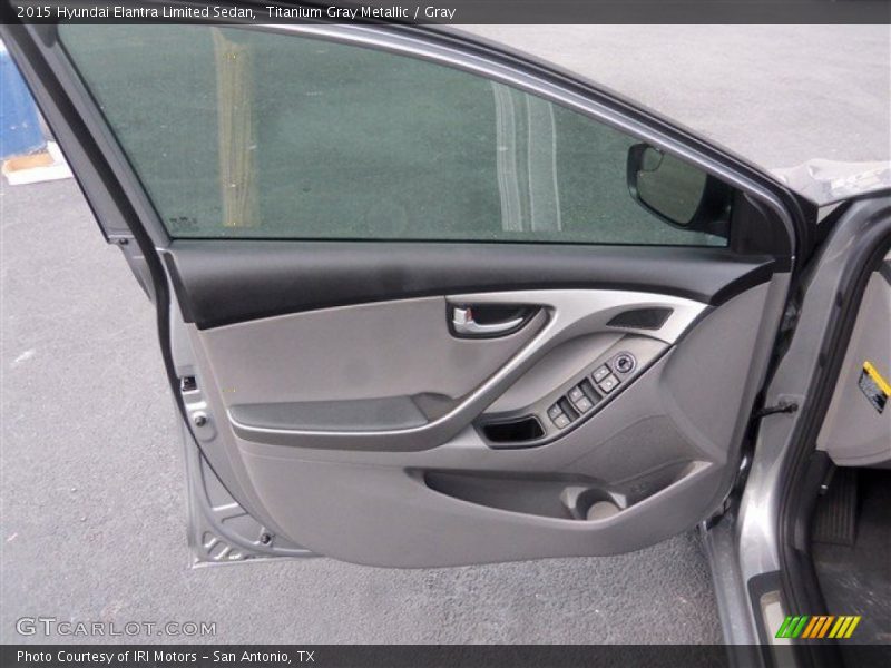 Titanium Gray Metallic / Gray 2015 Hyundai Elantra Limited Sedan