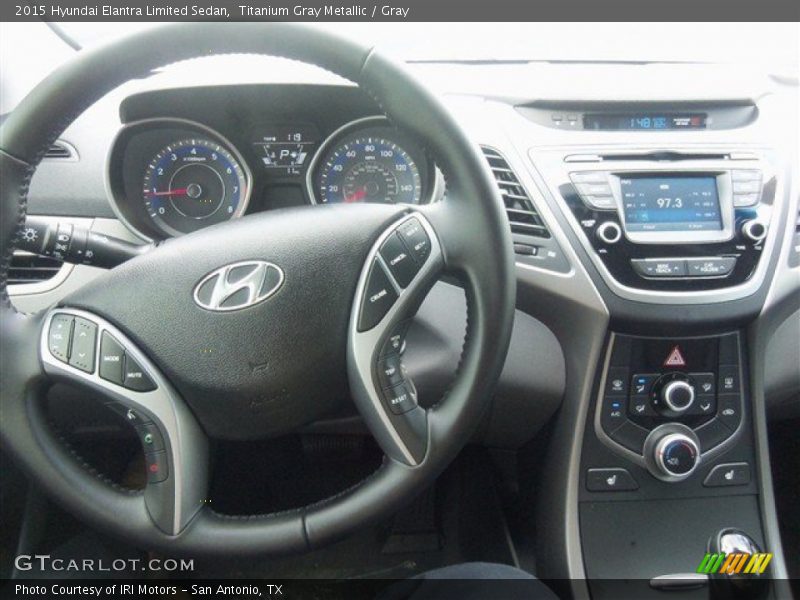 Titanium Gray Metallic / Gray 2015 Hyundai Elantra Limited Sedan