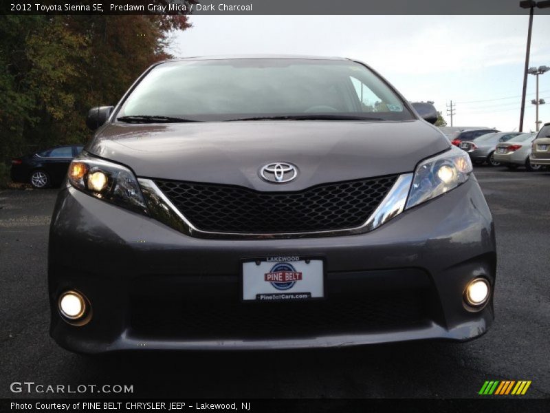 Predawn Gray Mica / Dark Charcoal 2012 Toyota Sienna SE