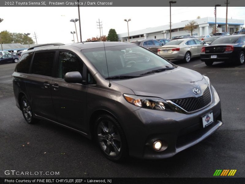 Predawn Gray Mica / Dark Charcoal 2012 Toyota Sienna SE