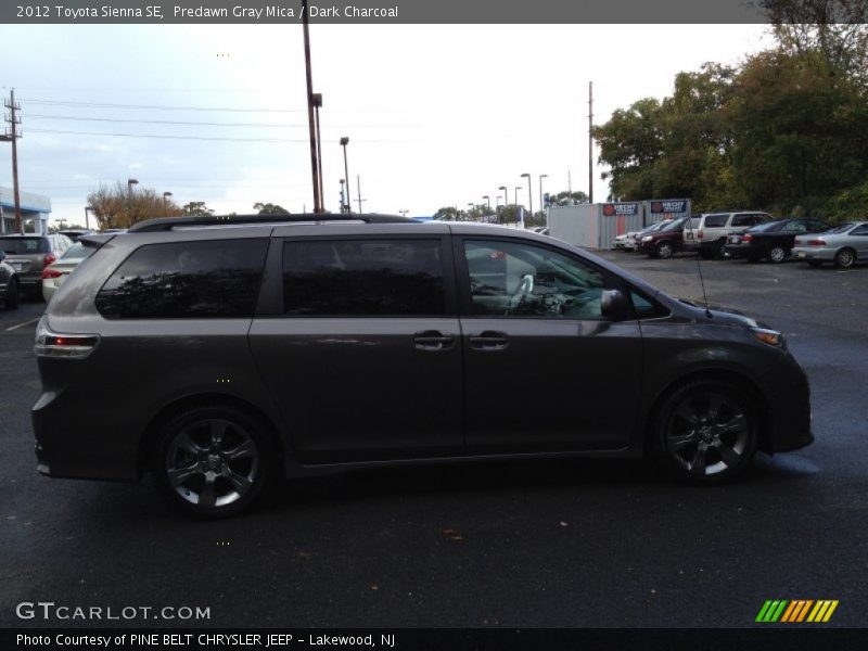 Predawn Gray Mica / Dark Charcoal 2012 Toyota Sienna SE