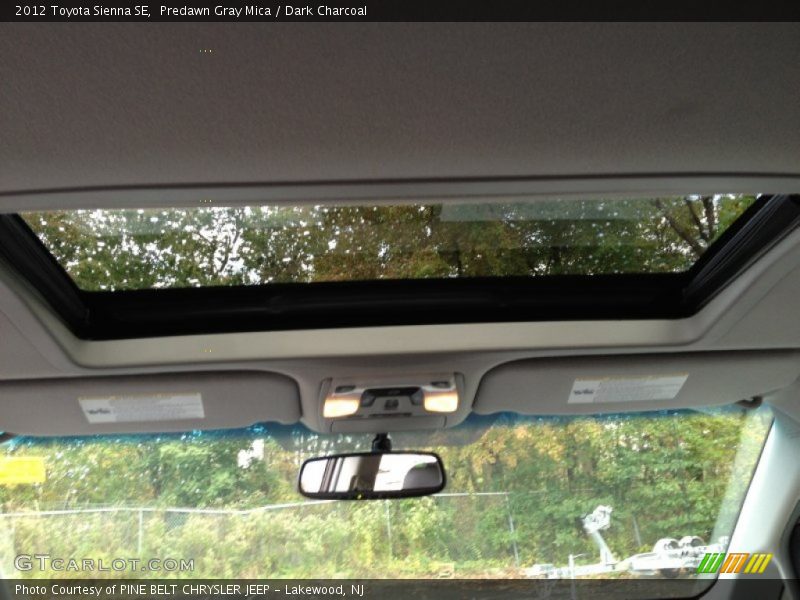 Predawn Gray Mica / Dark Charcoal 2012 Toyota Sienna SE