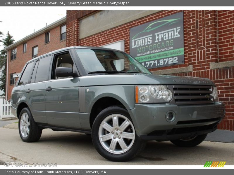 Giverny Green Metallic / Ivory/Aspen 2006 Land Rover Range Rover HSE