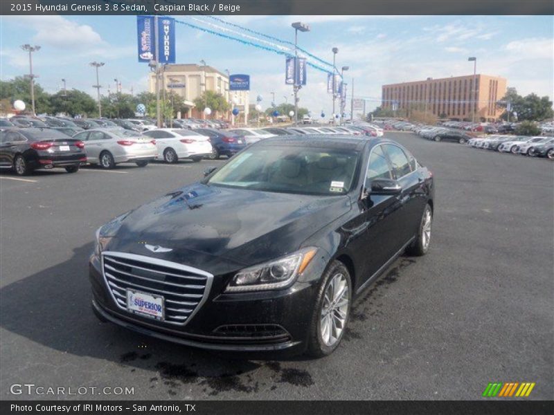 Caspian Black / Beige 2015 Hyundai Genesis 3.8 Sedan