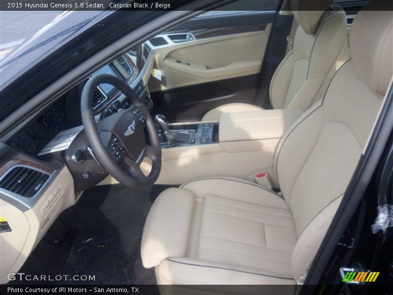 Caspian Black / Beige 2015 Hyundai Genesis 3.8 Sedan