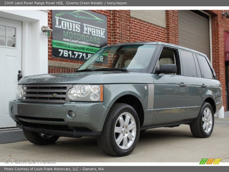 Giverny Green Metallic / Ivory/Aspen 2006 Land Rover Range Rover HSE