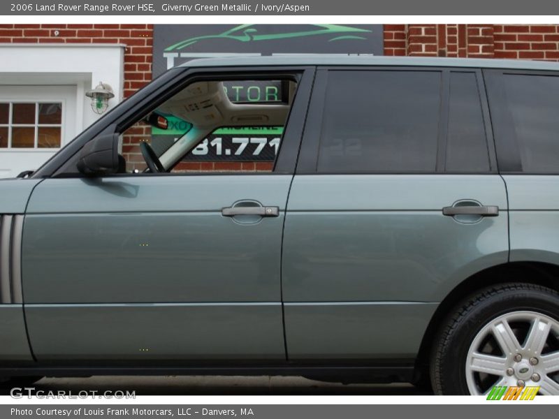 Giverny Green Metallic / Ivory/Aspen 2006 Land Rover Range Rover HSE